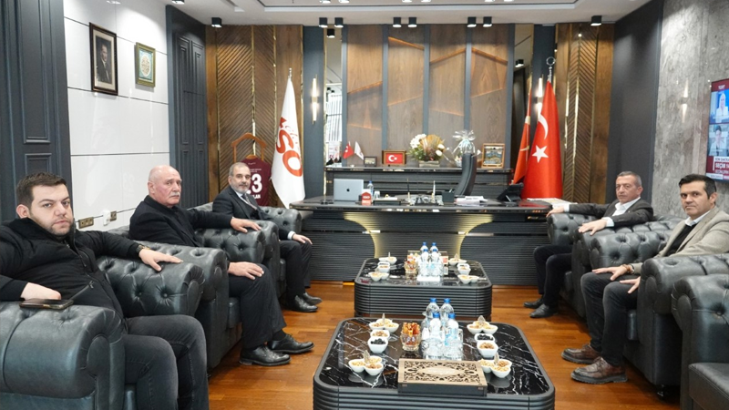 Erzincan TSO Heyeti’nden Başkan Alan’a ziyaret