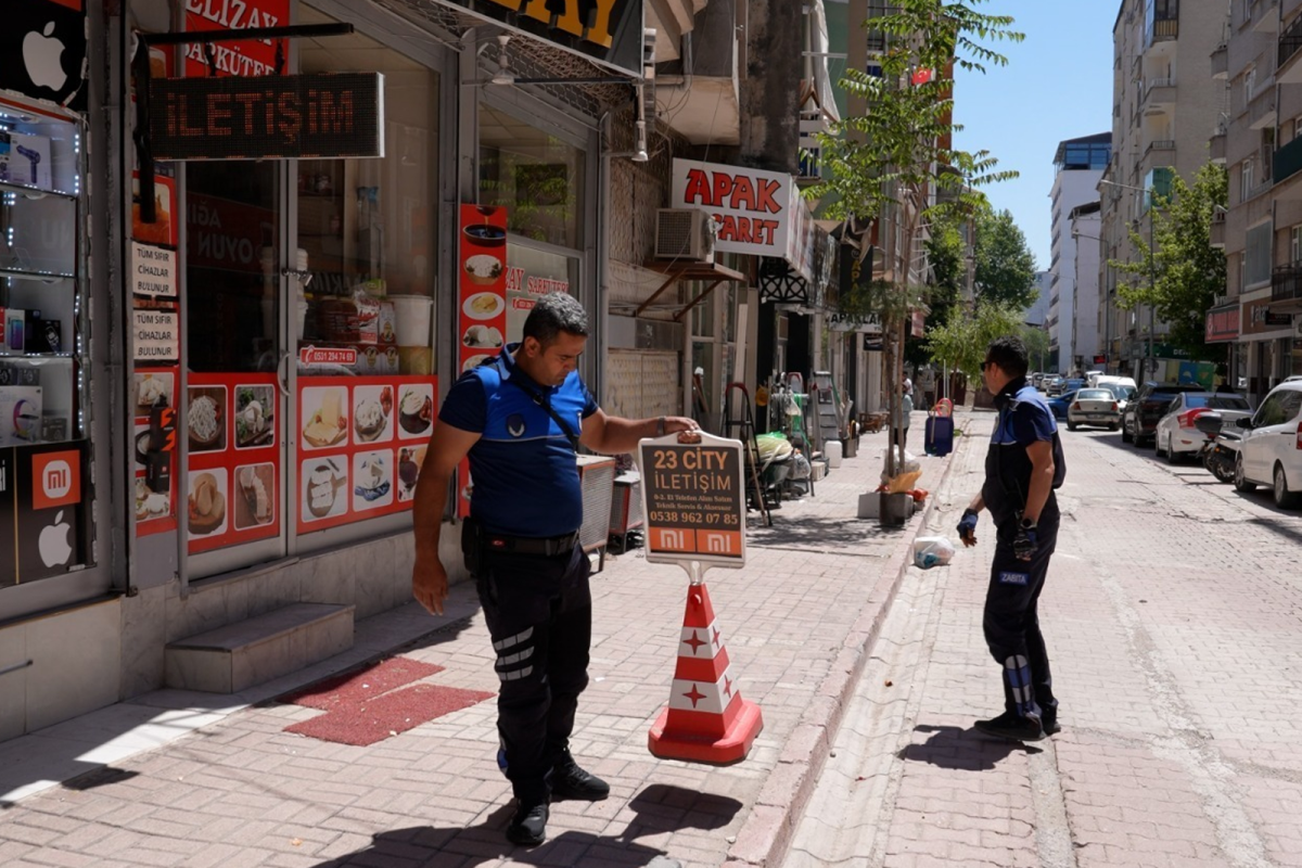 Kaldırım ihlalleri denetlendi