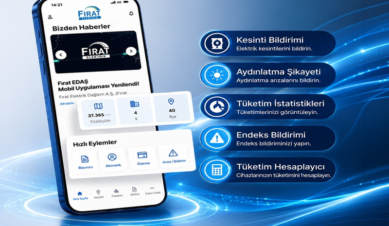 Fırat EDAŞ Mobil Uygulaması Yenilendi