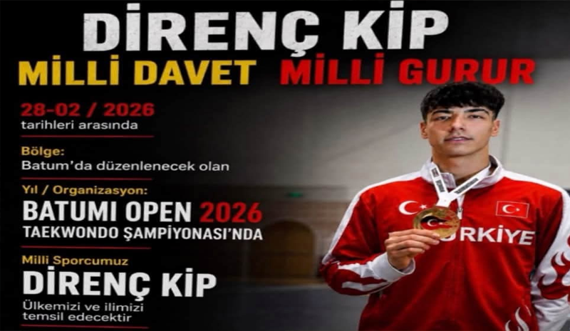 Elazığlı Taekwondocu Direnç Kip Batumi Open’da Türkiye’yi Temsil Edecek