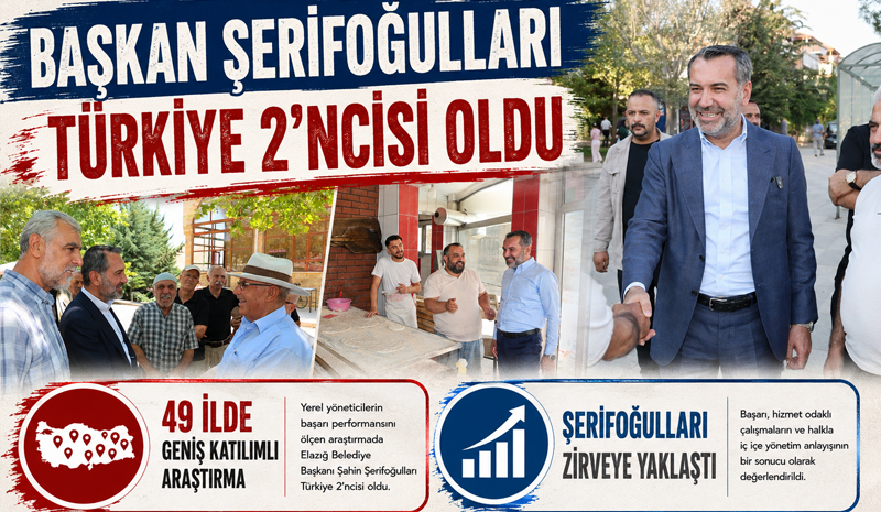 Başkan Şerifoğulları Türkiye 2’ncisi oldu